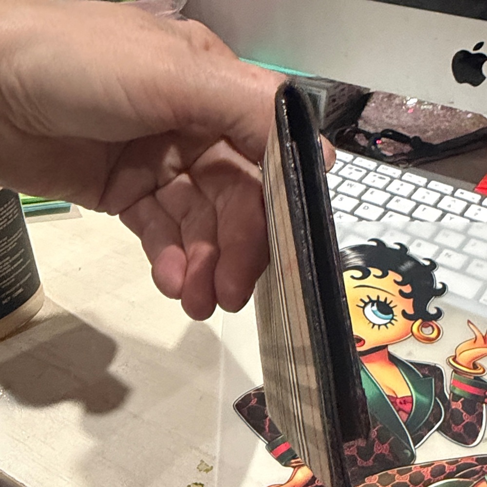 Burberry Tan and Black Checkered Wallet - Picture 9 of 13